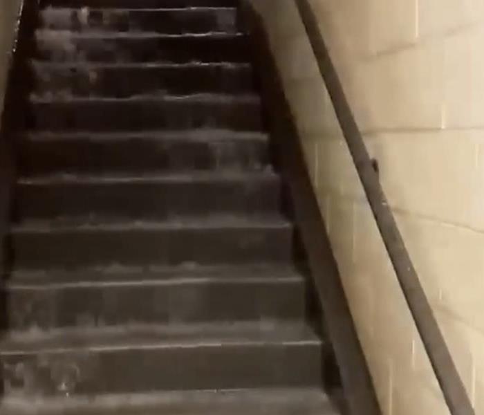 Storm, Rain, Falling Water, Stairs, Flooding, 