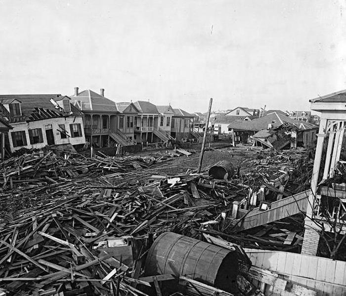 Homes destroyed, wood everywhere, belongings destroyed